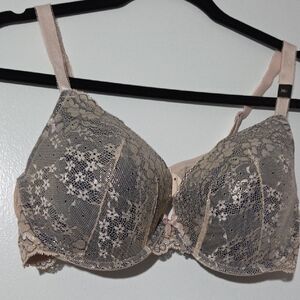 Victoria's Secret Lace Bra in Gold and Blue